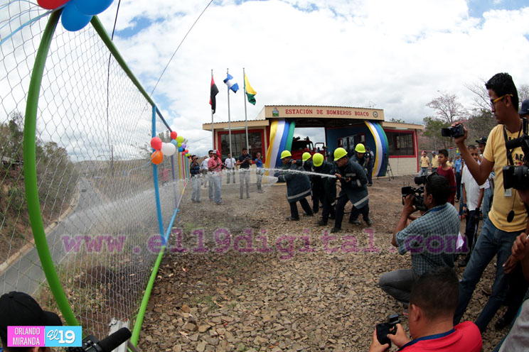Boaco inaugura estaci&oacute;n de bomberos en homenaje a la mujer revolucionaria